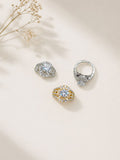 Empress Halo Golden tone AD Ring