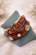 Stackable Bangles-Brown shell
