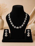 Pearl Bloom AD Necklace Set