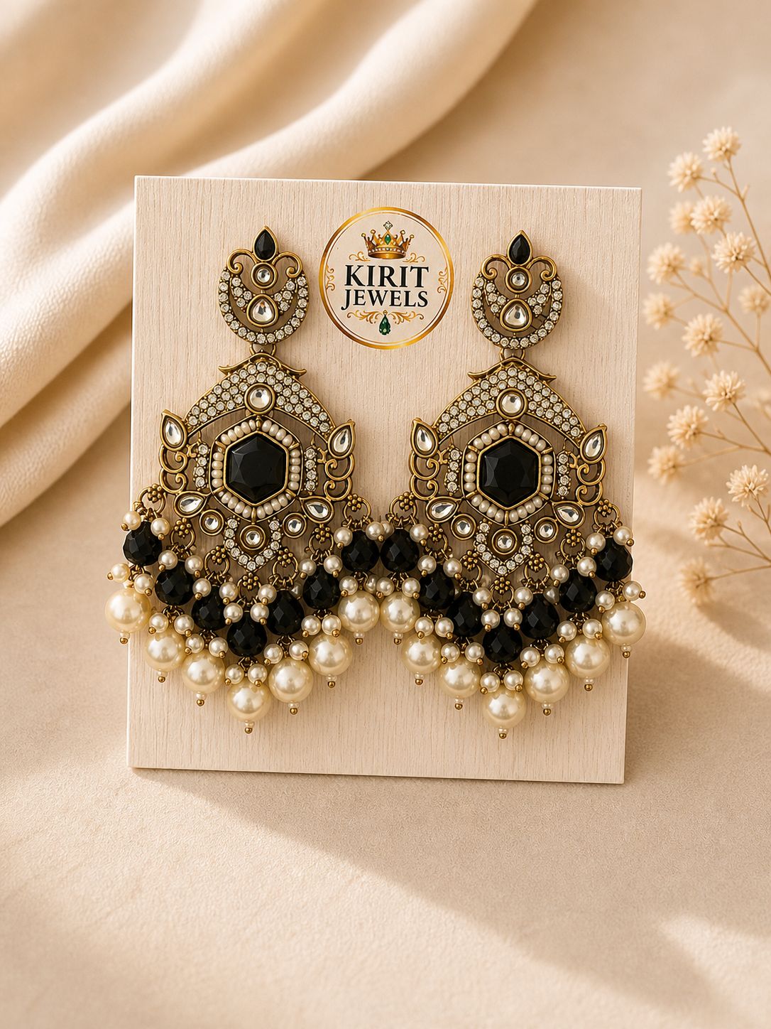 🖤 Midnight Noor Pearl Drops