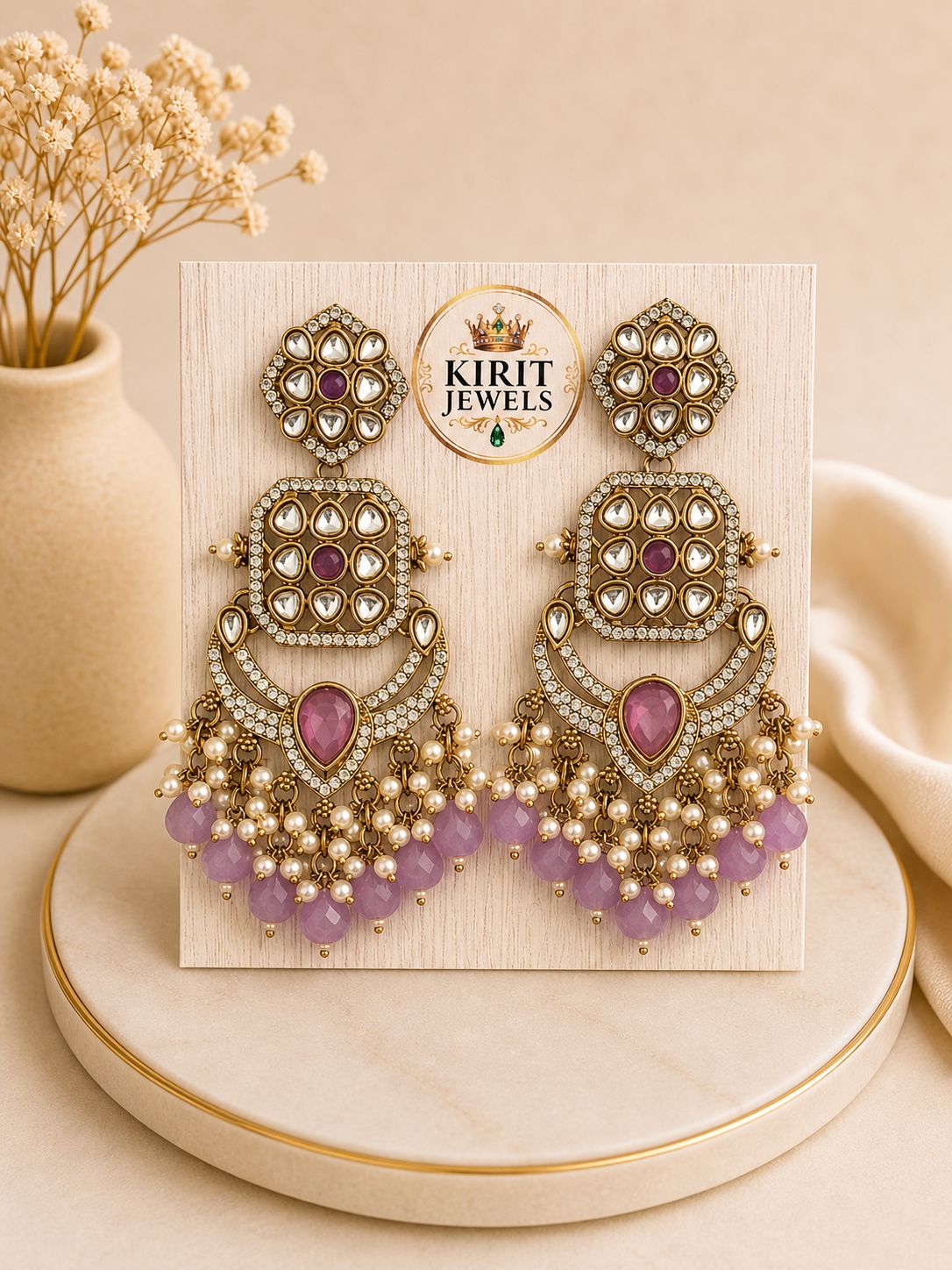 Sitara Danglers – lavendar