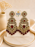 Sitara Danglers-Maroon