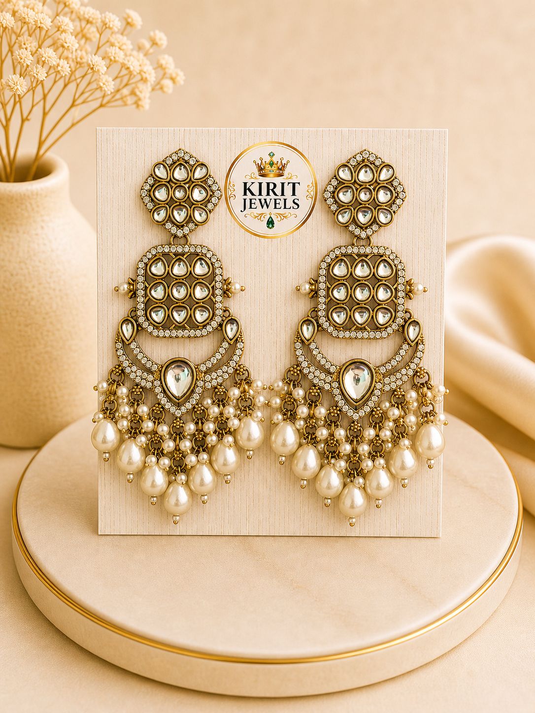 Sitara Danglers – Ivory