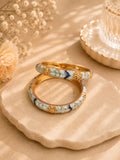 Azure Charm Enamel Bangles