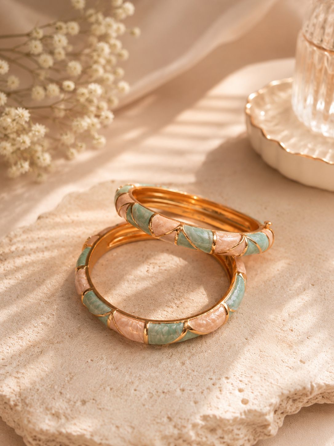 Mint Sorbet Enamel Bangles