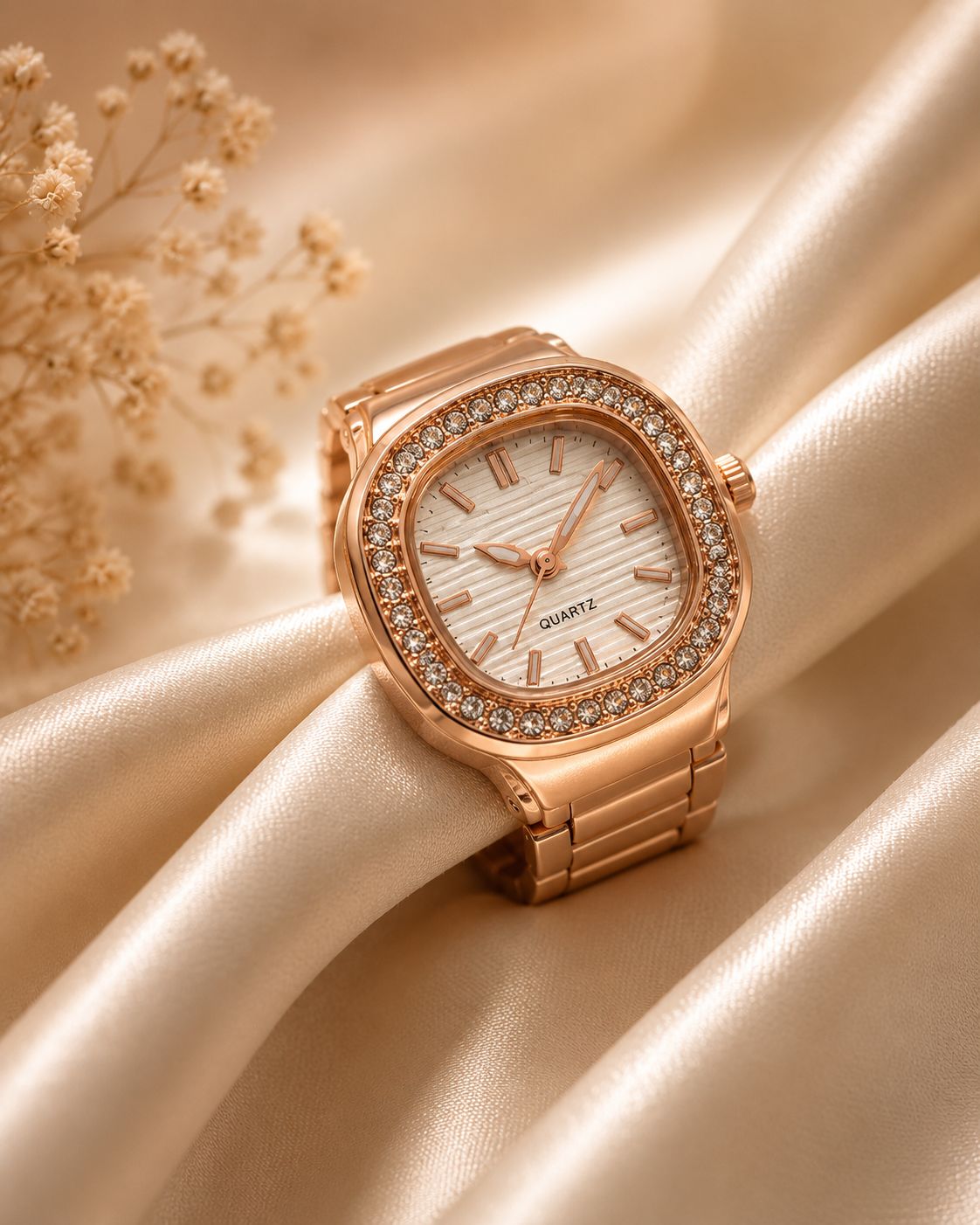 White Halo Ring Watch