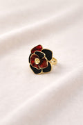 Black Rose Cocktail Ring