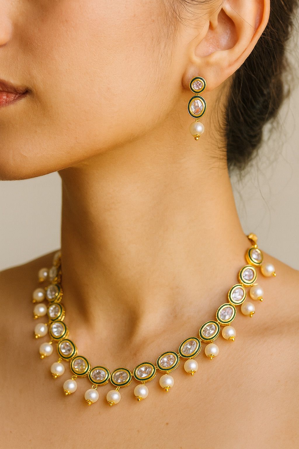 Kundan Pearl Necklace