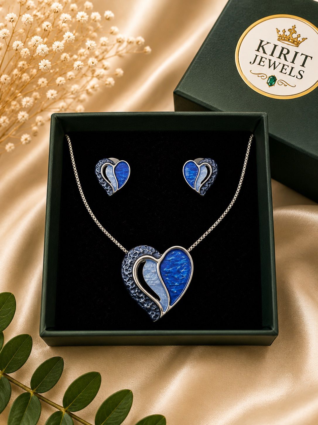 Blue Heart Korean Pendant