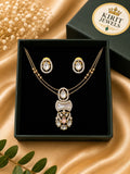 Blush Double Chain Mosanite Pendant