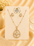 Ivory Mosanite Pendant