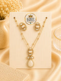 Pearl Double Chain Mosanite Pendant