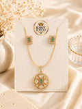 Mint Oval Mosanite Pendant