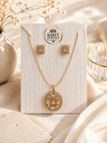 Ivory Oval Mosanite Pendant