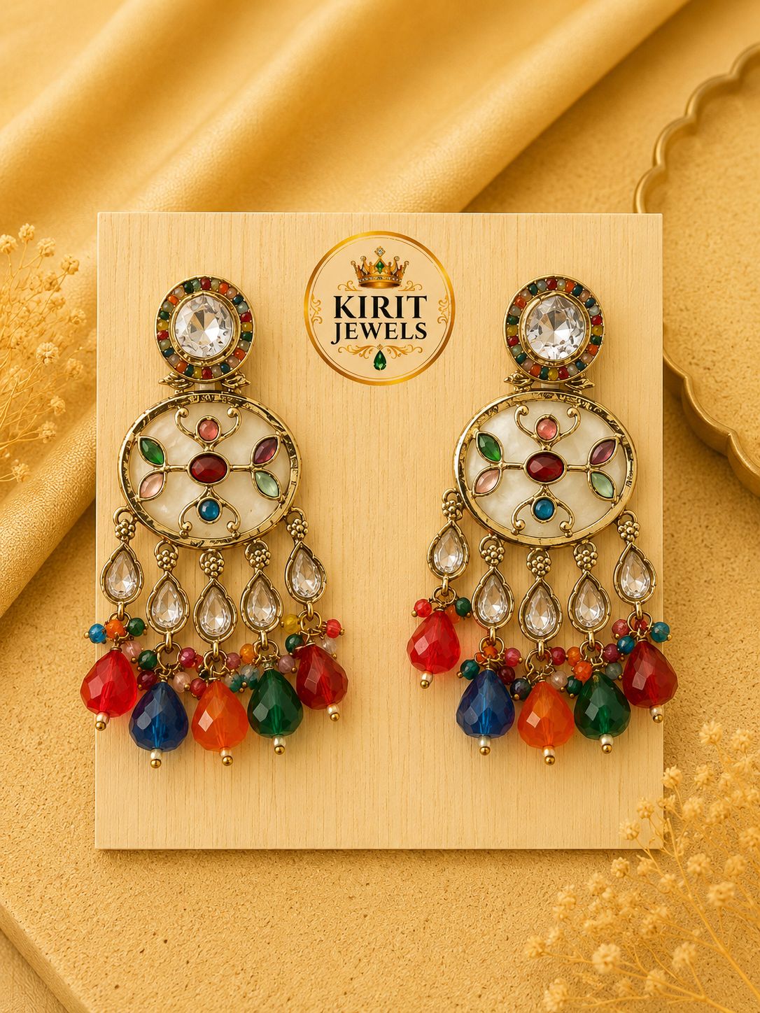 Multi Halo Earrings