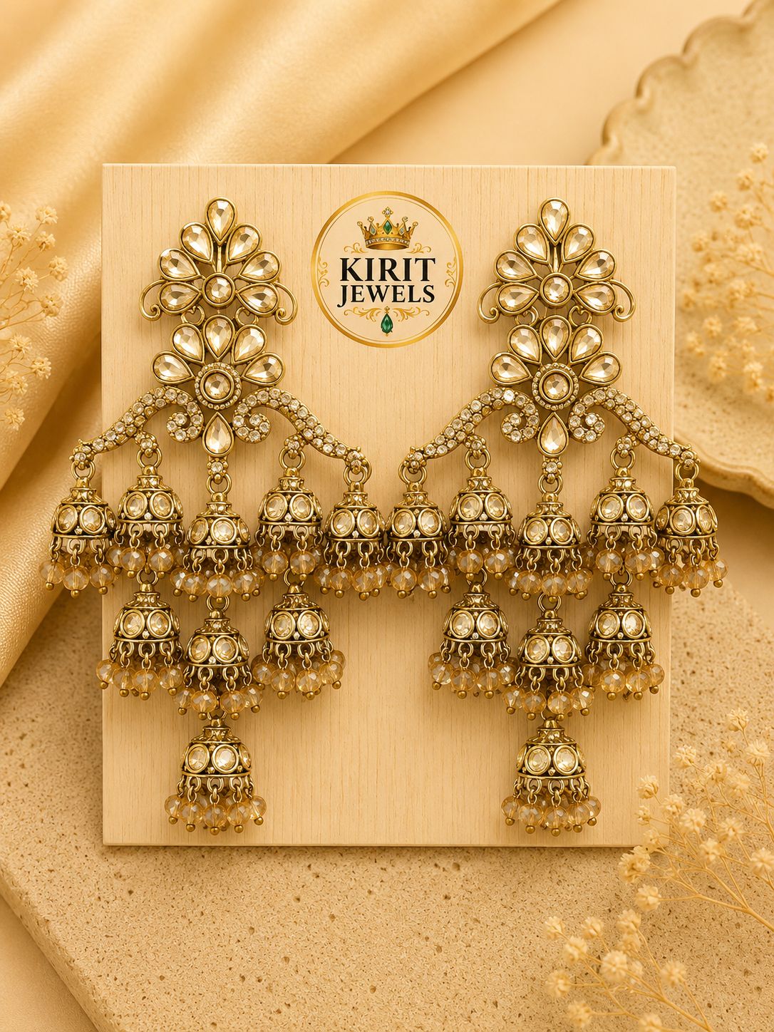 Champagne Jhoomar Earrings
