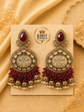 Royal Maroon Earrings