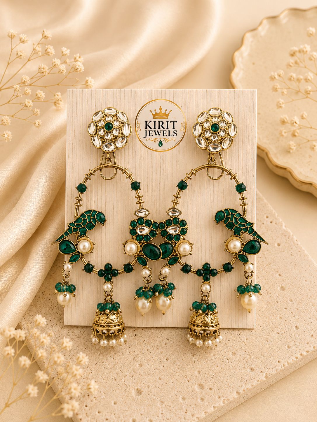 Emerald Morni Earrings